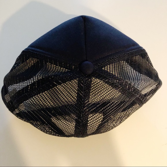 NWOT WATERMAN C4 Slate Blue Red Embroidered C4 Logo Snap Back Mesh Trucker Hat - Picture 6 of 13